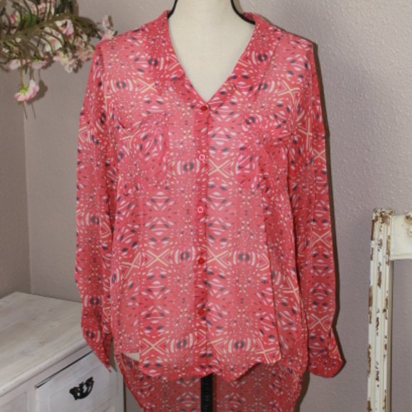 Free People Blouse Sz M - Picture 1 of 4